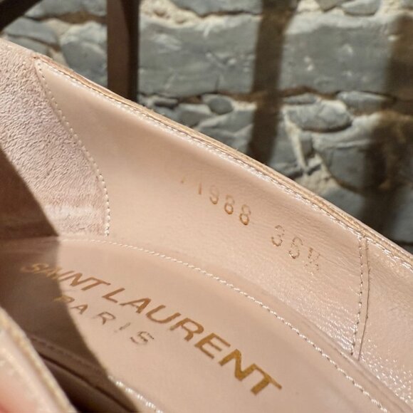 Saint Laurent Nude Patent Anja 100 Pumps - Picture 10 of 11